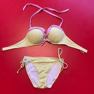 Victoria’s Secret bikini; Bombshell style bra. Worn once! 34B top and M bottoms